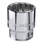 Tubulară 12 puncte 3/4 inch x 41 mm Topmaster Pro, oțel Cr-V