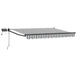 Marchiză retractabilă manuală cu led-uri 2,5 x 2 m GartenMobel Dekor