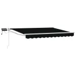 Marchiză retractabilă manuală cu led-uri 3,5 x 2,5 m GartenMobel Dekor