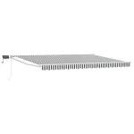 Marchiză retractabilă manuală cu led-uri 4 × 3 m GartenMobel Dekor