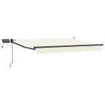 Marchiză retractabilă manuală cu led-uri 3,5 x 2,5 m GartenMobel Dekor