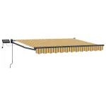Marchiză retractabilă manuală cu led-uri 3,5 x 2,5 m GartenMobel Dekor