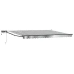 Marchiză retractabilă manuală cu led-uri 4 x 2 m GartenMobel Dekor