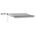 Marchiză electrică retractabilă gri/antracit 3,5 x 2,5 m cu telecomandă