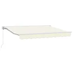 Copertină retractabilă manuală Crem 3,5 x 2,5 m GartenMobel Dekor