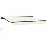 Copertină retractabilă manuală Crem 2,5 x 2 m GartenMobel Dekor