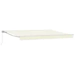 Copertină retractabilă manuală Crem 5 × 3,5 m GartenMobel Dekor