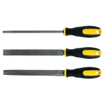 Set 3 pile pentru lemn 200 mm Topmaster, maner ergonomic