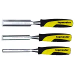 Set 3 dălți pentru lemn Topmaster 12, 18 și 24 mm din oțel 65Mn