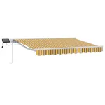 Cadru manual de marchiză cu LED-uri 3 x 2,5 m GartenMobel Dekor