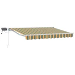 Cadru manual de marchiză cu LED-uri 3 x 2,5 m GartenMobel Dekor