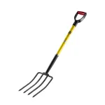Furca cu 4 dinti si maner din fibra de sticla pentru gradina, TMP