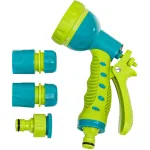 Set pistol de stropit cu 7 functii si accesorii pentru gradina TopGarden