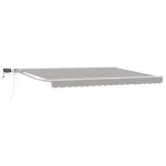 Cadru manual de marchiză cu LED-uri 4 × 3,5 m GartenMobel Dekor