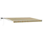 Cadru manual de marchiză cu LED-uri 4,5 × 3 m GartenMobel Dekor