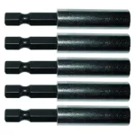 Set 5 adaptoare magnetice pentru biti, otel CrV, Gadget
