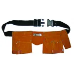 Centură port-scule din piele Basic, reglabilă, cu buzunare multiple