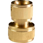 Conector din alama cu stop pentru furtun 3/4, Top Garden