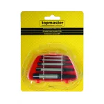 Set extractoare pentru suruburi rupte 5 piese din otel Cr-Mo Topmaster