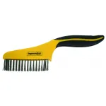 Perie de sârmă din oțel inoxidabil 4x16 cu mâner bimaterial Topmaster