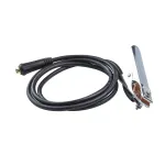 Set cablu de sudură 16mm², 2 m, cu clește de împământare și cuplă