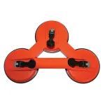 Ventuza triplă pentru sticlă și geam auto, carcasă din plastic, 12 cm