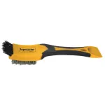 Perie de sârmă inox Topmaster cu mâner bi-material, 5x9 rânduri, 200 mm