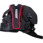 Ham rosu-negru cu barete late pentru umeri și burete moale R