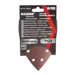Set 10 foi abrazive Velcro P120 150x100 mm pentru multislefuitor Raider
