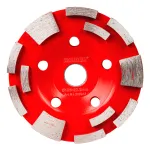 Disc oală diamantat pentru șlefuit beton 125x22,2 mm T12 Raider