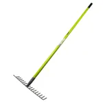 Greblă de grădină cu 16 dinți și mâner din fibră de sticlă GX