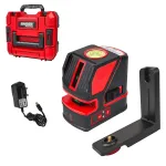 Nivela laser automată verde cu cruce 180° și rază 30 m Raider