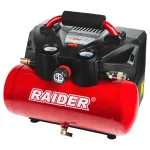 Compresor aer 40V Raider Pro, rezervor 6L, 98L/min, 9 bar, Solo