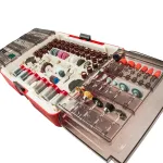 Set 418 accesorii pentru mini polizor drept, in cutie