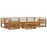 Set de canapele de exterior 7 pcs natural Lemn Solid de Acacia GartenMobel Dekor