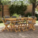 Scaune Bistro pentru Exterior 8 pcs Gri închis 40 x 53 x 80 cm GartenMobel Dekor