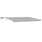 Marchiză retractabilă manuală cu led-uri 4,5 × 3 m GartenMobel Dekor
