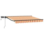 Cadru manual de marchiză cu LED-uri 3,5 x 2,5 m GartenMobel Dekor