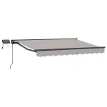 Cadru manual de marchiză cu LED-uri 3,5 x 2,5 m GartenMobel Dekor