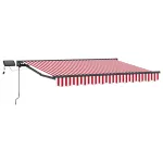 Cadru manual de marchiză cu LED-uri 3 x 2,5 m GartenMobel Dekor