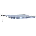 Cadru manual de marchiză cu LED-uri 4,5 × 3,5 m GartenMobel Dekor