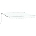 Marchiză electrică retractabilă albă 3 x 2,5 m pentru terasă