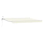 Marchiză retractabilă electrică crem 4x2 m, semi-casetată, pentru terasă