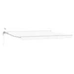Marchiză electrică retractabilă albă 4,5x3,5 m semi-casetată