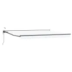 Marchiză electrică retractabilă albă 4 x 3,5 m, semi-casetată