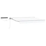 Cort electric retractabil Alb 3,5 x 2 m GartenMobel Dekor