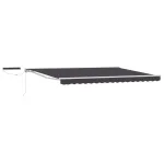 Cort electric retractabil Alb, Gri, Antracit 5 x 3 m GartenMobel Dekor