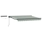 Cort electric retractabil Verde, Alb, Antracit 3,5 x 2 m GartenMobel Dekor