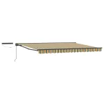Cort electric retractabil Verde, Galben, Antracit 4 × 3,5 m GartenMobel Dekor