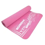 Covoraș yoga din TPE antiderapant, 186 x 61 x 0,4 cm, roz